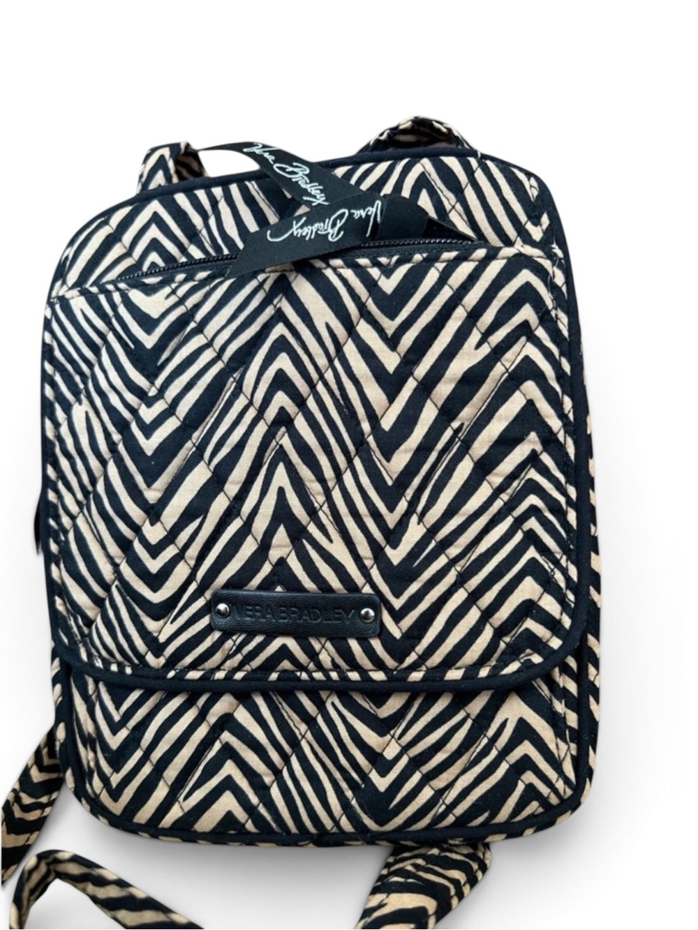 Vera Bradley Petite Quilted Zebra Print Hipster Crossbody Bag